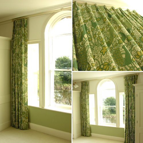Peacock fabric Curtains