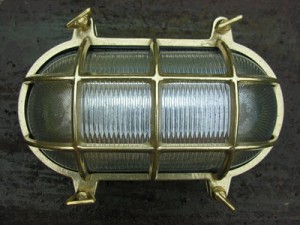 Brass Bulkhead External Light