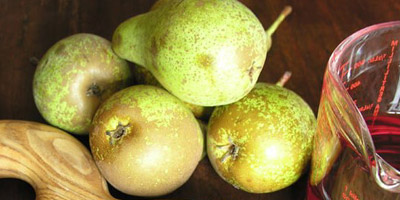 Pears Poached in Wine Tinsmiths