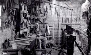 Philip Clissett in his workshop