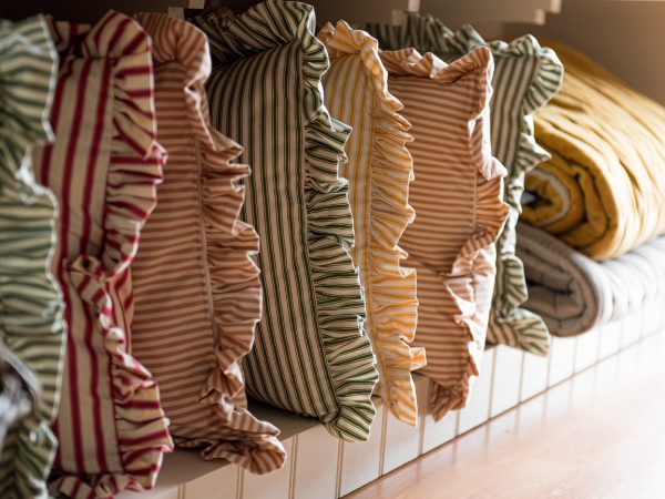 Tinsmiths ruffle cushion homeware shop reopening